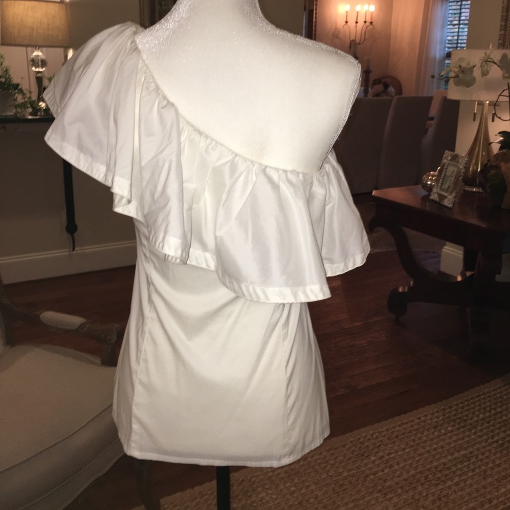 Trina Turk One Shoulder Ruffle Top - Picture 5 of 6